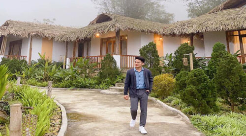 khuôn-viên-villa-Ba Khan Village Resort