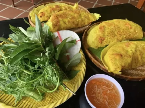 Bánh xèo rau rừng